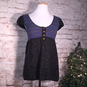 ❤️❣️Free People Babydoll Cap Sleeve Sweater